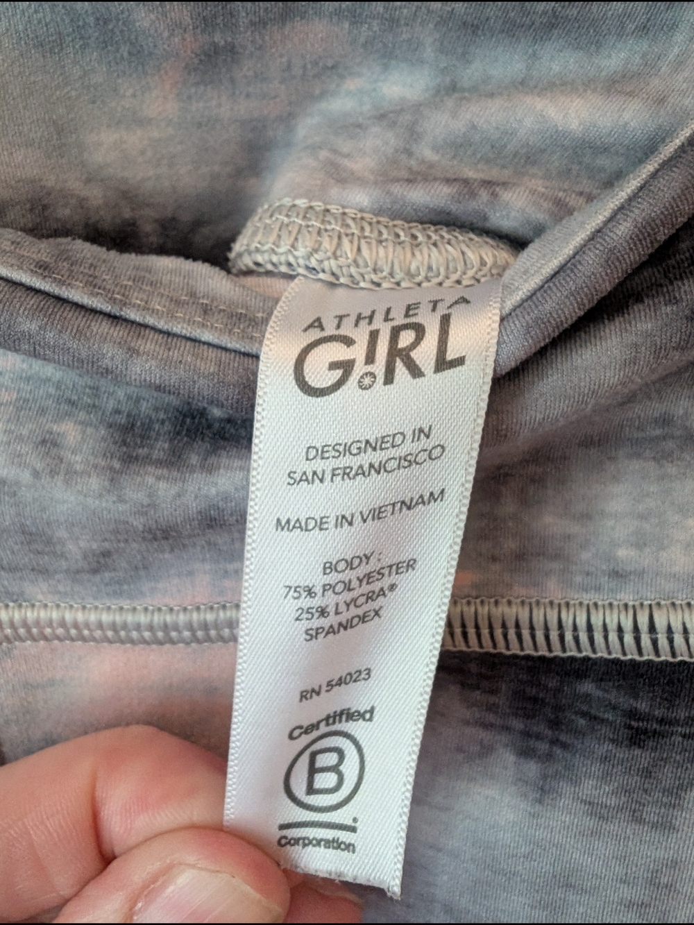 Athleta Girl Chit Chat Leggings in Orchid Pink Ice Dye 8-10 M - Picture 3 of 7